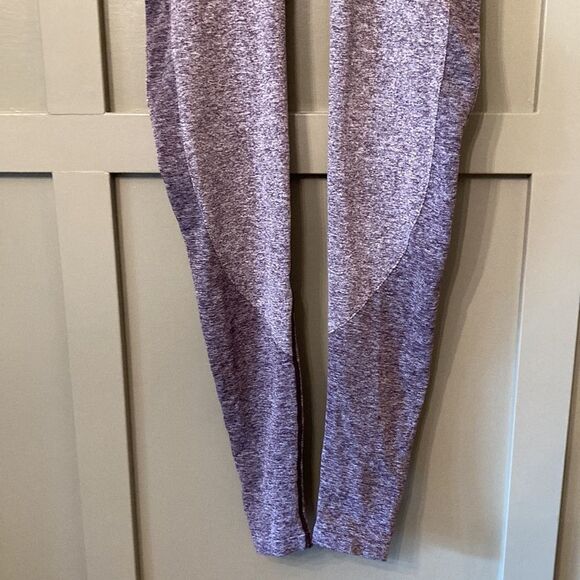 GYMSHARK Flex Leggings in Navy Marl / Purple Size Small - Picture 3 of 5